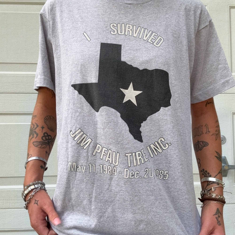 Vintage 1984 Graphic Texas Tee Sz L - Picture 2 of 3